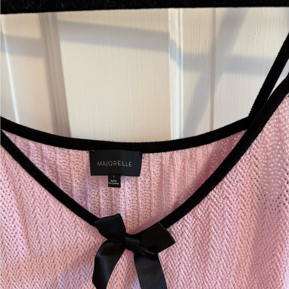 MAJORELE Alessie Mini Dress in Light Baby Pink - Picture 4 of 10